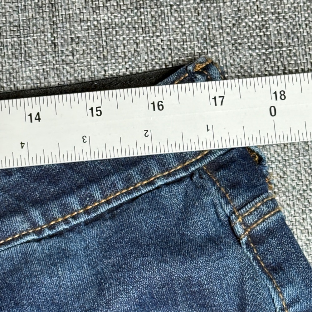 Men Eddie Bauer Jeans | Size 34 x29.75 | Blue Straight Leg Denim Medium Wash - Picture 5 of 13